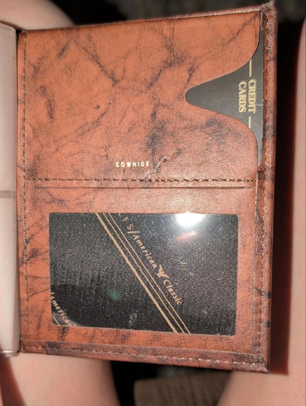 Vintage Rolfs American Classic Brown Genuine Cowhide  Leather Bi-Fold Wallet